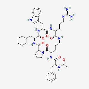 molecular formula C47H65N11O7 B8049101 AcF-(OPdChaWR);AcF-(OPdChaWR);AcF-(OP(D-Cha)WR) 