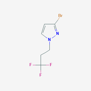 molecular formula C6H6BrF3N2 B8049106 3-Bromo-1-(3,3,3-trifluoropropyl)-1H-pyrazole 
