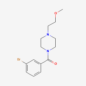 molecular formula C14H19BrN2O2 B8049152 (3-Bromophenyl)(4-(2-methoxyethyl)piperazin-1-yl)methanone 