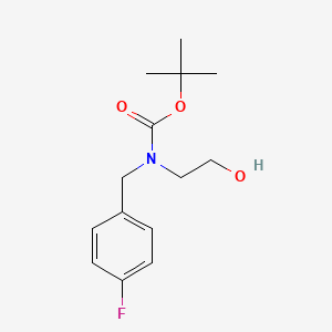 molecular formula C14H20FNO3 B8049161 Tert-butyl 4-fluorobenzyl(2-hydroxyethyl)carbamate 