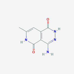 molecular formula C8H8N4O2 B8049203 Pyrido[3,4-d]pyridazine-1,5(2H,6H)-dione, 4-amino-7-methyl- 