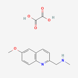 molecular formula C14H16N2O5 B8049229 1-(6-Methoxyquinolin-2-yl)-n-methylmethanamine oxalate 