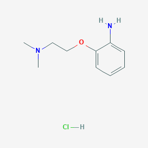 molecular formula C10H17ClN2O B8049239 2-(2-(Dimethylamino)ethoxy)aniline hydrochloride 