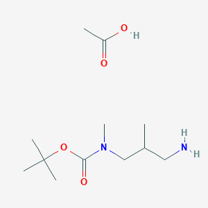 molecular formula C12H26N2O4 B8049241 1-Boc-3-Aminomethylazetidine acetic acid salt 