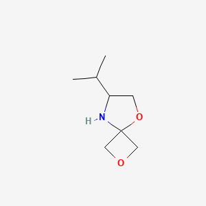 molecular formula C8H15NO2 B8049343 7-Isopropyl-2,5-dioxa-8-azaspiro[3.4]octane 