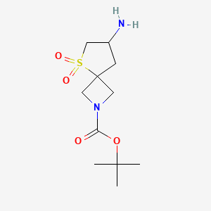 Tert-butyl 7-amino-5-thia-2-azaspiro[3.4]octane-2-carboxylate 5,5-dioxide