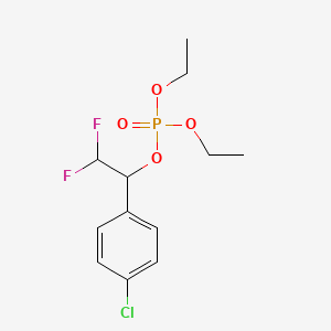 [1-(4-Chlorophenyl)-2,2-difluoroethyl] diethyl phosphate