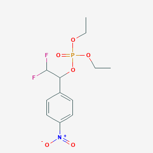 molecular formula C12H16F2NO6P B8049400 [2,2-Difluoro-1-(4-nitrophenyl)ethyl] diethyl phosphate 
