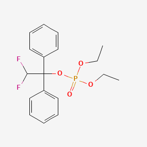 molecular formula C18H21F2O4P B8049404 2,2-Difluoro-1,1-diphenylethyl diethyl phosphate 