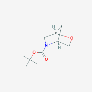 molecular formula C10H17NO3 B8049431 Tert-butyl (1r,4r)-2-oxa-5-azabicyclo[2.2.1]heptane-5-carboxylate 