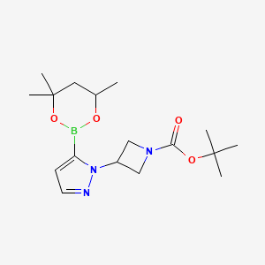 Tert-butyl 3-[5-(4,4,6-trimethyl-1,3,2-dioxaborinan-2-yl)pyrazol-1-yl]azetidine-1-carboxylate