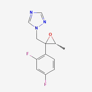 molecular formula C12H11F2N3O B8049479 1-[[(3R)-2-(2,4-difluorophenyl)-3-methyloxiran-2-yl]methyl]-1,2,4-triazole 