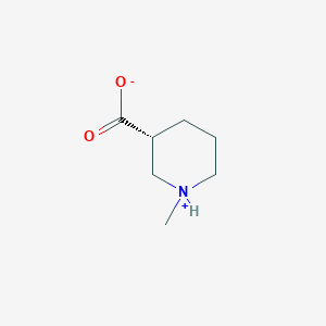 molecular formula C7H13NO2 B8049495 (3R)-1-methylpiperidin-1-ium-3-carboxylate 