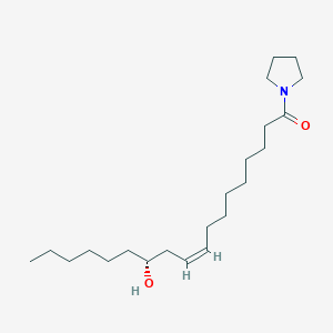 12R-hydroxy-1-(1-pyrrolidinyl)-9Z-octadecen-1-one