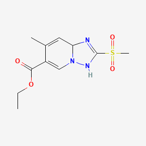 Ethyl 7-methyl-2-methylsulfonyl-3,8a-dihydro-[1,2,4]triazolo[1,5-a]pyridine-6-carboxylate