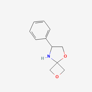 molecular formula C11H13NO2 B8049665 7-Phenyl-2,5-dioxa-8-azaspiro[3.4]octane 