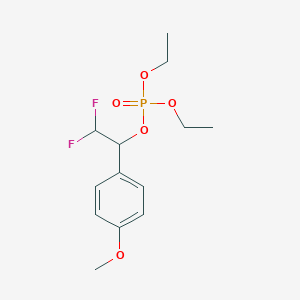 molecular formula C13H19F2O5P B8049758 [2,2-Difluoro-1-(4-methoxyphenyl)ethyl] diethyl phosphate 