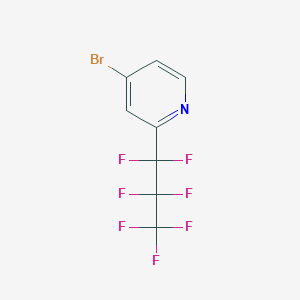 molecular formula C8H3BrF7N B8049796 4-Bromo-2-(perfluoropropyl)pyridine CAS No. 1816283-37-0