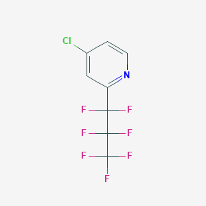 molecular formula C8H3ClF7N B8049802 4-Chloro-2-(perfluoropropyl)pyridine CAS No. 1816283-32-5