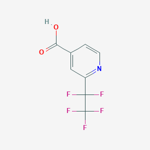 molecular formula C8H4F5NO2 B8049811 2-(Perfluoroethyl)isonicotinic acid CAS No. 2090610-39-0