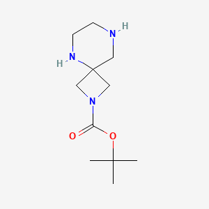 molecular formula C11H21N3O2 B8049856 Tert-butyl 2,5,8-triazaspiro[3.5]nonane-2-carboxylate 
