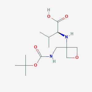 molecular formula C14H26N2O5 B8049887 (3-(((tert-butoxycarbonyl)amino)methyl)oxetan-3-yl)-L-valine 