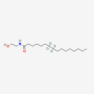 molecular formula C18H37NO2 B8049943 棕榈酰乙醇胺-d4 