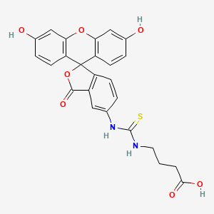 molecular formula C25H20N2O7S B8049957 4-(3-(3',6'-Dihydroxy-3-oxo-3h-spiro[isobenzofuran-1,9'-xanthen]-5-yl)thioureido)butanoic acid 