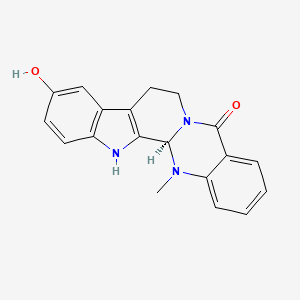 molecular formula C19H17N3O2 B8049960 (1R)-7-hydroxy-21-methyl-3,13,21-triazapentacyclo[11.8.0.02,10.04,9.015,20]henicosa-2(10),4(9),5,7,15,17,19-heptaen-14-one 