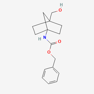 molecular formula C16H21NO3 B8050008 Benzyl (4-(hydroxymethyl)bicyclo[2.2.1]heptan-1-yl)carbamate 