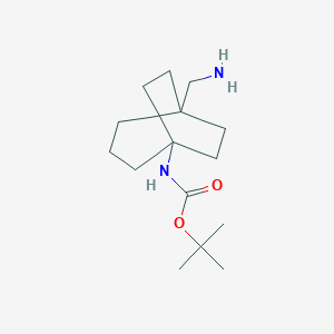 molecular formula C15H28N2O2 B8050018 Tert-butyl (5-(aminomethyl)bicyclo[3.2.2]nonan-1-yl)carbamate 
