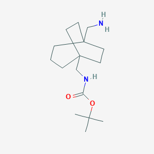 Tert-butyl ((5-(aminomethyl)bicyclo[3.2.2]nonan-1-yl)methyl)carbamate