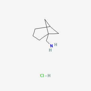 molecular formula C8H16ClN B8050050 Bicyclo[3.1.1]heptan-1-ylmethanamine hydrochloride 