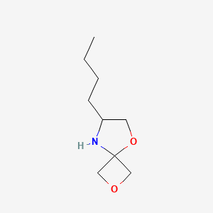 molecular formula C9H17NO2 B8050066 7-Butyl-2,5-dioxa-8-azaspiro[3.4]octane 