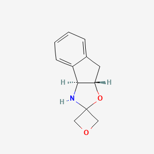 molecular formula C12H13NO2 B8050068 (3aS,8aS)-3,3a,8,8a-tetrahydrospiro[indeno[1,2-d]oxazole-2,3'-oxetane] 