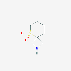molecular formula C7H13NO2S B8050148 5-Thia-2-azaspiro[3.5]nonane 5,5-dioxide 
