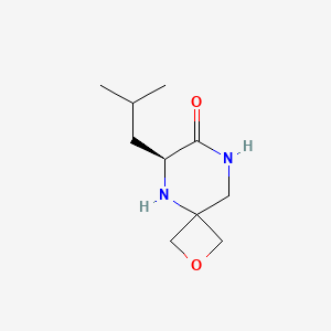 molecular formula C10H18N2O2 B8050167 (S)-6-isobutyl-2-oxa-5,8-diazaspiro[3.5]nonan-7-one 