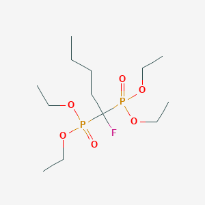 molecular formula C13H29FO6P2 B8050169 Tetraethyl (1-fluoropentane-1,1-diyl)bis(phosphonate) 