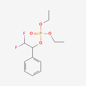 molecular formula C12H17F2O4P B8050199 Phosphoric acid alpha-(difluoromethyl)benzyldiethyl ester 