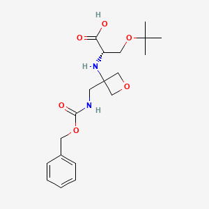 (2S)-2-[3-[(Benzyloxycarbonylamino)methyl]oxetane-3-ylamino]-3-tert-butoxypropionic acid