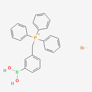 molecular formula C25H23BBrO2P B8050330 [(3-硼苯基)甲基]三苯基-鏻,一溴化物 