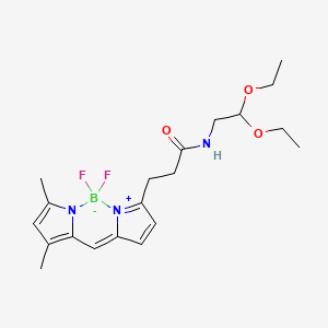 molecular formula C20H28BF2N3O3 B8050368 BODIPY-氨基乙醛二乙缩醛 