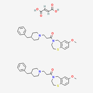 molecular formula C54H68N4O8S2 B8050390 JTV-519 hemifumarate, >=98% (HPLC) 