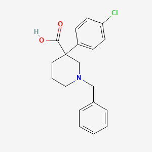 1-Benzyl-3-(4-chlorophenyl)piperidine-3-carboxylic acid