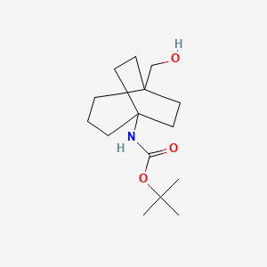 molecular formula C15H27NO3 B8050438 Tert-butyl (5-(hydroxymethyl)bicyclo[3.2.2]nonan-1-yl)carbamate 