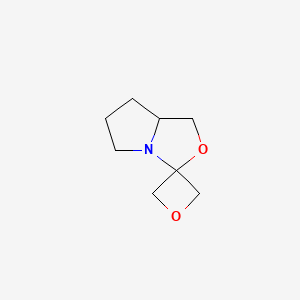 molecular formula C8H13NO2 B8050462 tetrahydro-1'H-spiro[oxetane-3,3'-pyrrolo[1,2-c]oxazole] 