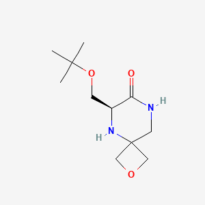 (S)-6-(tert-butoxymethyl)-2-oxa-5,8-diazaspiro[3.5]nonan-7-one