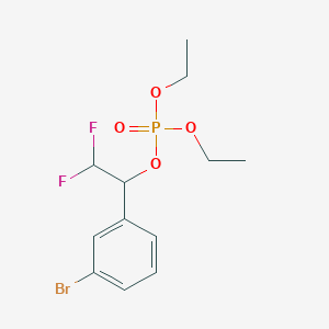 [1-(3-Bromophenyl)-2,2-difluoroethyl] diethyl phosphate