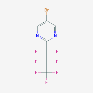 molecular formula C7H2BrF7N2 B8050565 5-Bromo-2-(perfluoropropyl)pyrimidine 