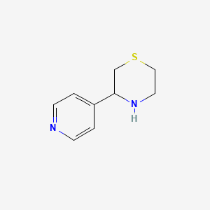 molecular formula C9H12N2S B8050609 3-Pyridin-4-ylthiomorpholine 